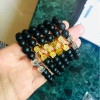 Natural Stone <BR> Dumbbell Bracelet