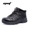 Fashion super warm genuine leather men boots comfortable men winter boots, Plush fur winter shoes outdoor snow boots