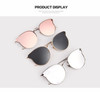 Fashion Sunglasses Women Cat Eye Sunglasses Famous Lady Brand Designer Twin-Beams Sunglasses Coating Mirror Glasses UV400 S1884