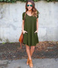 Fashion Summer Women ShortSleeve Dress Casual Sexy V-Neck Elegant Mini Dresses Clothes 2018