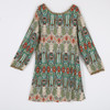 Fashion Summer Vintage Ethnic Dress Sexy Women Boho Floral Printed Casual Beach Dress Loose Sundress