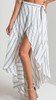 Fashion Summer Style Beach Striped Printed Irregular Skirts 2016 Sexy Lady Boho Maxi Skirt Women Casual Long Faldas Largas