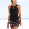 Fashion summer dress 2018 beach dress Womens Casual Sleeveless Retro Print Beach Mini Dress Sexy Party Dress vestido J08#N