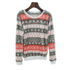 Fashion Striped Watermelon Star Harajuku Women Sweater Winter Warm Flannel girl pullover tops Cashmere Knitted Sweater Female