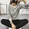 Fashion Striped Watermelon Star Harajuku Women Sweater Winter Warm Flannel girl pullover tops Cashmere Knitted Sweater Female