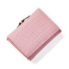 Fashion Stone Women wallet small three fold PU leather coin wallet mini size women purse brand designed female coin purse wallet