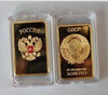 HOT SALE! Free shipping Retail RARE 1 OZ. SOVIET RUSSIAN USSR CCCP PURE .999 24K GOLD LAYERED INGOT BULLION BAR free shipping