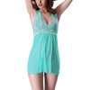 Hot sale Women Nightgown Spaghetti strap Sexy Satin Lace Splicing Nightwear V-Neck Summer Sleepwear Ladies Night Dress