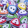 Smiry Geometric 2 Holes 100pcs Triangle Colorful Button 13 x 13mm Plastic Buttons For Sewing Garment Supplies Accessory