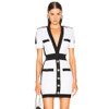 ADYCE 2020 New Summer Women Bandage Dress Vestido Celebrity Evening Party Dress Sexy Deep V Short Sleeve Mini Bodycon Club Dress