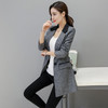 Small suit Jacket female 2017 Spring autumn Slim long style Women blazers Casual fashion Plus size Coat outerwear