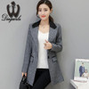 Small suit Jacket female 2017 Spring autumn Slim long style Women blazers Casual fashion Plus size Coat outerwear