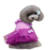 Small Dog Clothes Cute Pet Dog Puppy Stripe Bow Lace Tutu Dress Small Dog Clothes Cute Pet Dog Puppy Stripe Bow Lace Tutu Dress