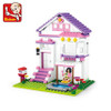 Sluban Girls Blocks Assembly Educational Building Blocks DIY 3D Bricks Plastic Block Building Playmobil Toys For Children
