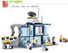 Sluban Model building kits compatible with lego city plane Airport 845 3D blocks Educational toys hobbies for children 026