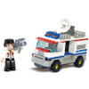 SLUBAN Building Blocks City House Snack Car TV Express Police Truck school bus Brick girls Toy