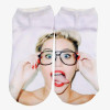 SLMVIAN  Colors Harajuku Style 3D socks women Print harry leonardo Socks Casual Charactor Socks Unisex Low Cut Ankle Socks