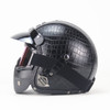 Vintage motorcycle helmets with goggles scooter vespa helmet open face
