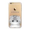 For Apple iPhone 6 6s Plus 4 4S 5 5S SE 5C 6Plus Case Soft TPU Silicon Transparent Thin Cover Black Cat Owl Rabbit Animal Case