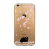 For Apple iPhone 6 6s Plus 4 4S 5 5S SE 5C 6Plus Case Soft TPU Silicon Transparent Thin Cover Black Cat Owl Rabbit Animal Case