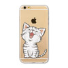 For Apple iPhone 6 6s Plus 4 4S 5 5S SE 5C 6Plus Case Soft TPU Silicon Transparent Thin Cover Black Cat Owl Rabbit Animal Case