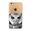 For Apple iPhone 6 6s Plus 4 4S 5 5S SE 5C 6Plus Case Soft TPU Silicon Transparent Thin Cover Black Cat Owl Rabbit Animal Case