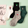 Foot 22-25cm Cotton Short Socks Killer Cupid Moustache Milk Cola Leon Clover Love Smile College Face Mathilda Rose Tongue Soft