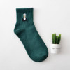 Foot 22-25cm Cotton Short Socks Killer Cupid Moustache Milk Cola Leon Clover Love Smile College Face Mathilda Rose Tongue Soft