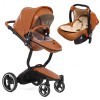 foofoo Luxury high landscape shock strollers can sit reclining stroller baby stroller two-way dual summer with car seet