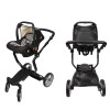 foofoo Luxury high landscape shock strollers can sit reclining stroller baby stroller two-way dual summer with car seet