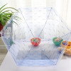 Foldable Food Cover Food Umbrella Cover Picnic Barbecue Flying Tent Mosquito Net Kitchen Tool Random Color