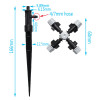 Fog nozzle adjustable nozzle mist sprayer head garden sprayers water sprinklers irrigation garden plant watering Mist