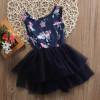 FOCUSNORM 2017 Newborn Baby Girls Dress Lace Floral Sundress Summer Ruffle Tulle Party Dress Clothes 0-24M