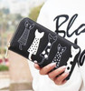 FLYING BIRDS! 2016 women wallets leather wallet long style dollar price Women bag card holder cartoon cat coin purse LS8723fb