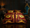 Versace Medusa Bedding Set Duvet Cover Bed Sheet Pillowcase Palace Luxury Velvet