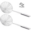 TTLIFE Stainless Steel Mesh Strainers Practical Colander Cooking Tools Soup Skimmer Scoop Colander Kitchen Accessories