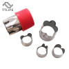 TTLIFE 8Pcs Flowers Cartoon Fruit Vegetable Cutter Mold Stainless Steel Cake Cookie Biscuit Cutting Shape Tools