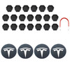 Stunning Tesla Hub Caps and Nut Covers