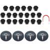 Stunning Tesla Hub Caps and Nut Covers