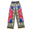 Tribal Print Wide Leg Pants Woman Trousers Big Size Folk Custom Ethnic Trousers For Women Pantalon Femme Pants Women's Pants
