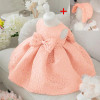Flower Toddler Baby Girl Infant Princess Dress Baby Girl Wedding Dress+hat 2pcs lace tutu Kids Party Vestidos for 1st birthday Flower Toddler Baby Girl Infant Princess Dress Baby Girl Wedding Dress+hat 2pcs lace tutu Kids Party Vestidos for 1st birthday