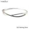 Fits European Style Bracelets 100% 925 Sterling Silver Jewelry Entwined For Women Original Fashion Charms CKK
