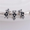 Fits European Original Charms Bracelet Sterling Silver Beads Clover Flower Screw Charm Women DIY Jewelry Wholesale