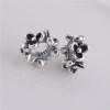 Fits European Original Charms Bracelet Sterling Silver Beads Clover Flower Screw Charm Women DIY Jewelry Wholesale