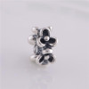 Fits European Original Charms Bracelet Sterling Silver Beads Clover Flower Screw Charm Women DIY Jewelry Wholesale
