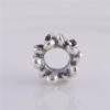 Fits European Original Charms Bracelet Sterling Silver Beads Clover Flower Screw Charm Women DIY Jewelry Wholesale