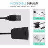 Fitbit Charge 2 Replacement USB Charging Charger Cable Cord for Fitbit Charge 2 Bracelet Wristband Dock Adapter with 55cm