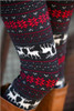 High Quality 2016 Comfortable Women girl casual Winter Christmas Snowflake Knitted Elastic printed Leggings Fitness Cotton Pants