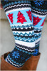 High Quality 2016 Comfortable Women girl casual Winter Christmas Snowflake Knitted Elastic printed Leggings Fitness Cotton Pants