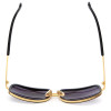 High Fashion Square Mens Sunglasses Brand Designer Unisex Gold Metal Frame Male Eyewear Quality Gradient Sun Glasses For Women